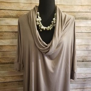 Suzanne Somers 3-Way Mocha  Poncho